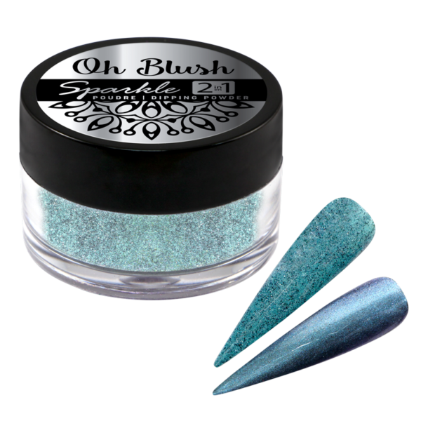 Oh Blush Sparkle Poudre 2 en 1 - 1002 Mermaid Tears (0.5oz)  Bleu|Brillants|Vert