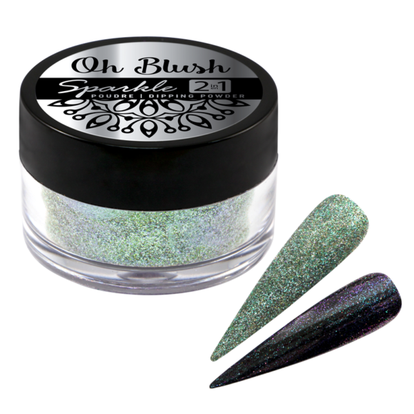 Oh Blush Sparkle Poudre 2 en 1 - 1008 Jade Spell (0.5oz)  Brillants|Vert