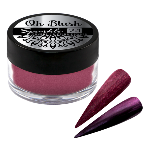 Oh Blush Sparkle Poudre 2 en 1 - 1009 Red Velvet (0.5oz)  Brillants|Rouge