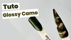 glossy camo nail-art camouflage Oh Blush